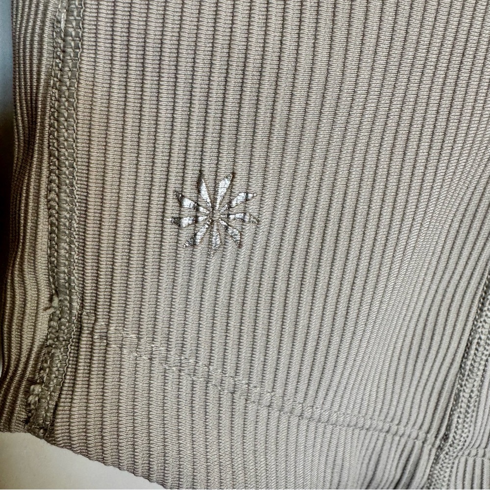 Athleta Salutation Full Zip Ribbed Jacket Oyster … - image 4